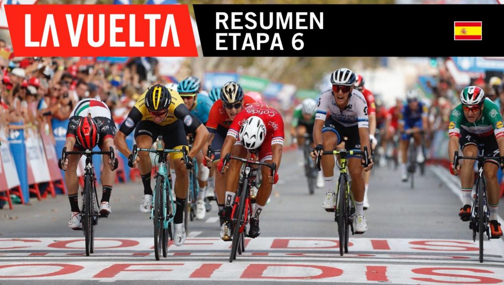 Imagen llegada 6ª etapa de La Vuelta