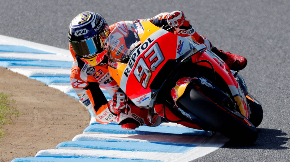 Moto pilotada por Marc Márquez